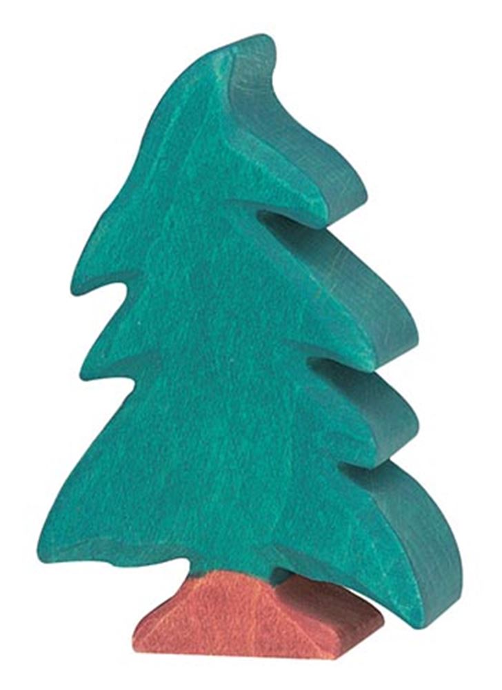 Holztiger naaldboom, klein. 11 cm.
