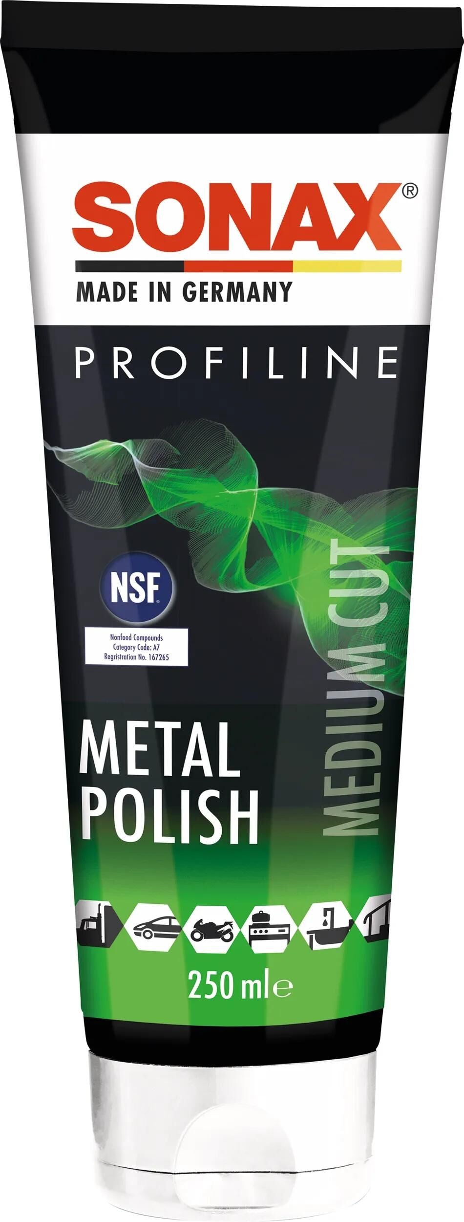 Sonax polierpaste metalpolish metal polish 250 ml profiline