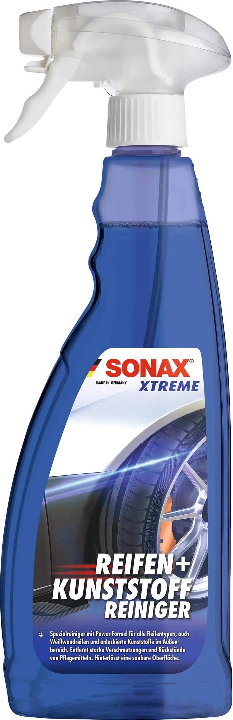 Sonax spezialreiniger xtreme reifen+kunststoffreiniger tires+plastic cleaner bottle 750 ml