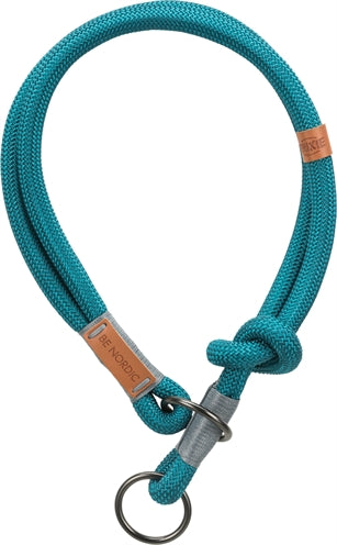 Trixie halsband hond be nordic halfslip petrol lichtgrijs