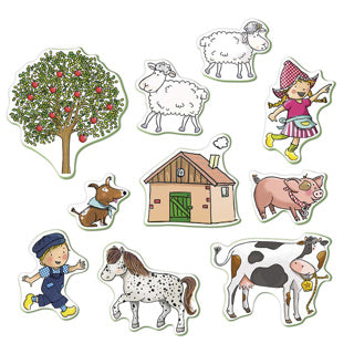 Bambolino fien en teun bad foam figuren 10 stuks | 2 stuks