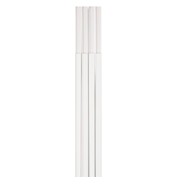 Hama kabelgoot zelfklevend halfrond 100x1.1x1 cm 4 stuks pvc wit