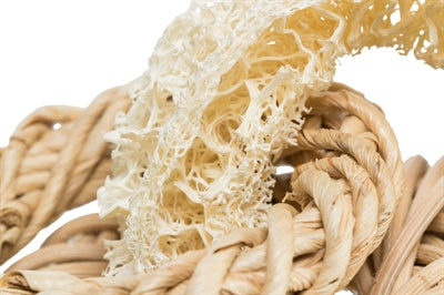 Trixie luffaring met rotan-en maisblad ring naturel