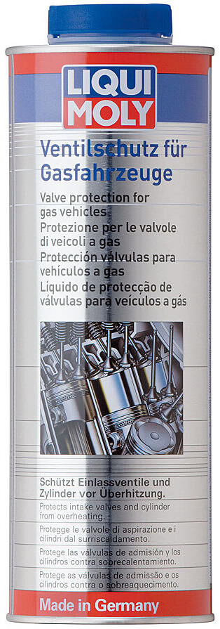 Liqui moly additief ventilschutz für gasfahrzeuge valve cover for gas vehic lm 1 ltr.