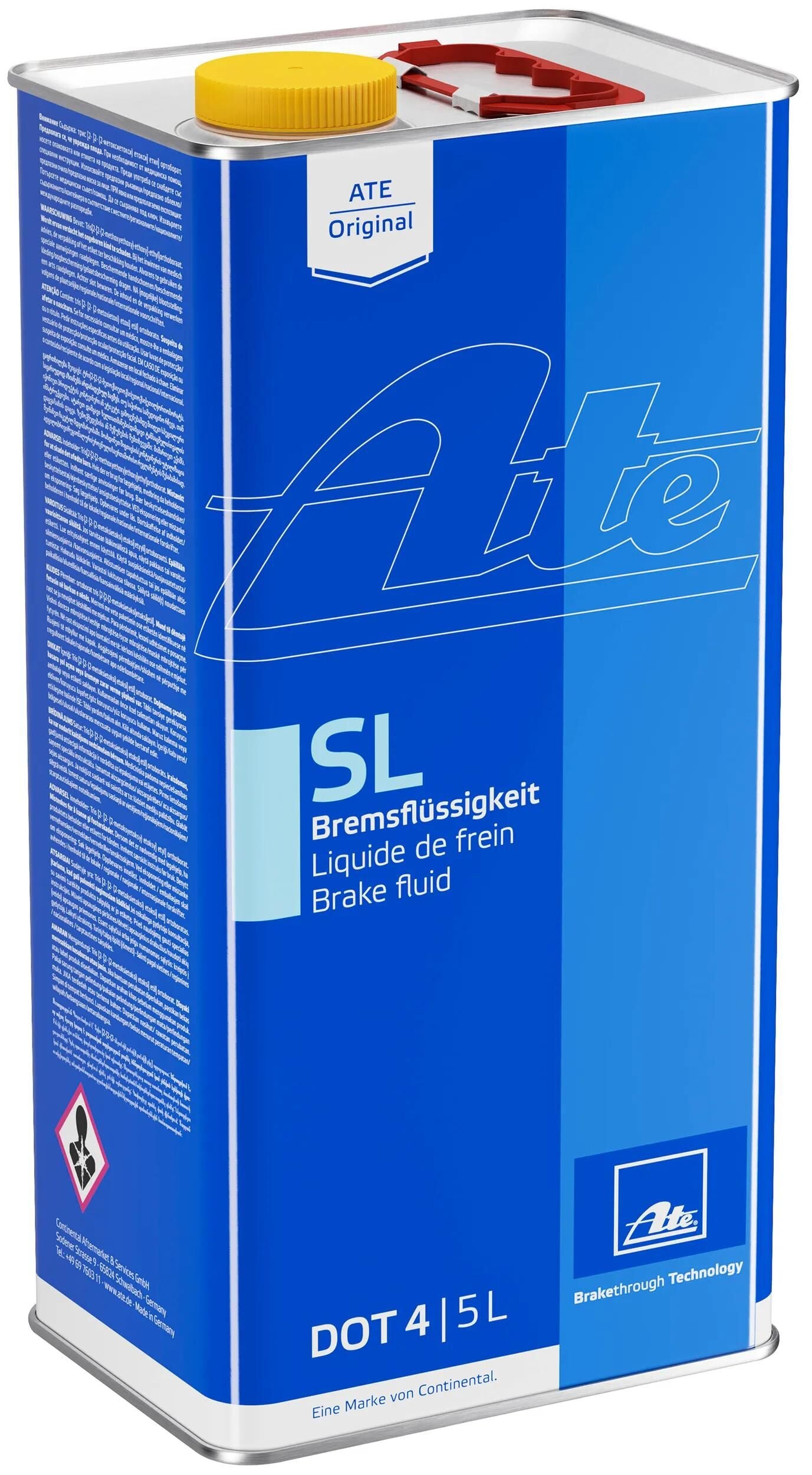 Ate remvloeistof sl brake fluid5 l sl dot 4