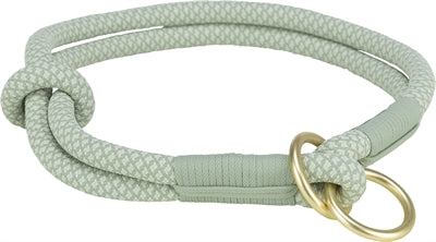 Trixie halsband hond soft half-slip saliegroen mint
