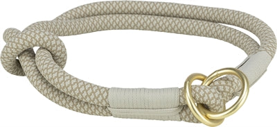 Trixie halsband hond soft half-slip grijs lichtgrijs
