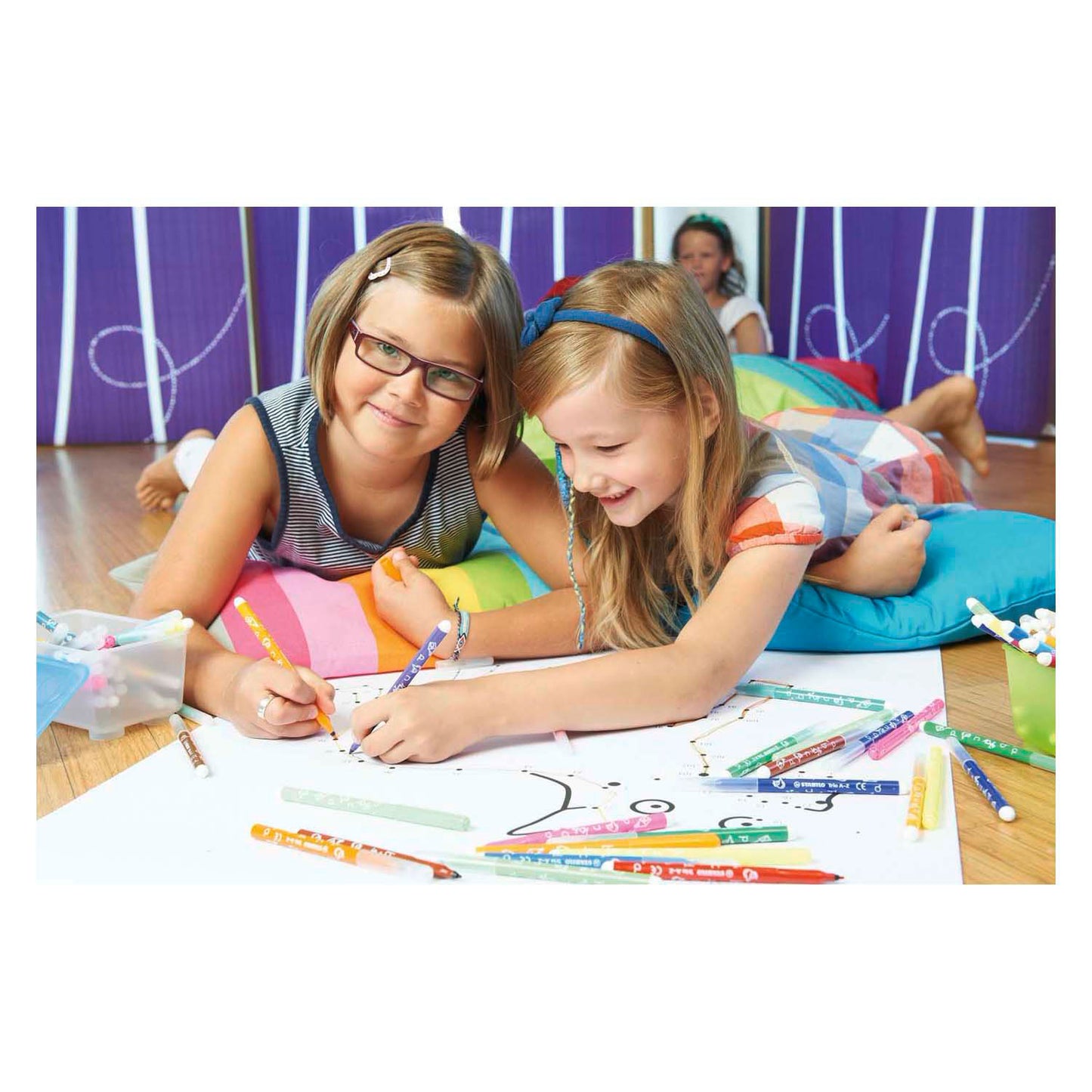 Stabilo trio a-z - viltstift - set met 12 stuks
