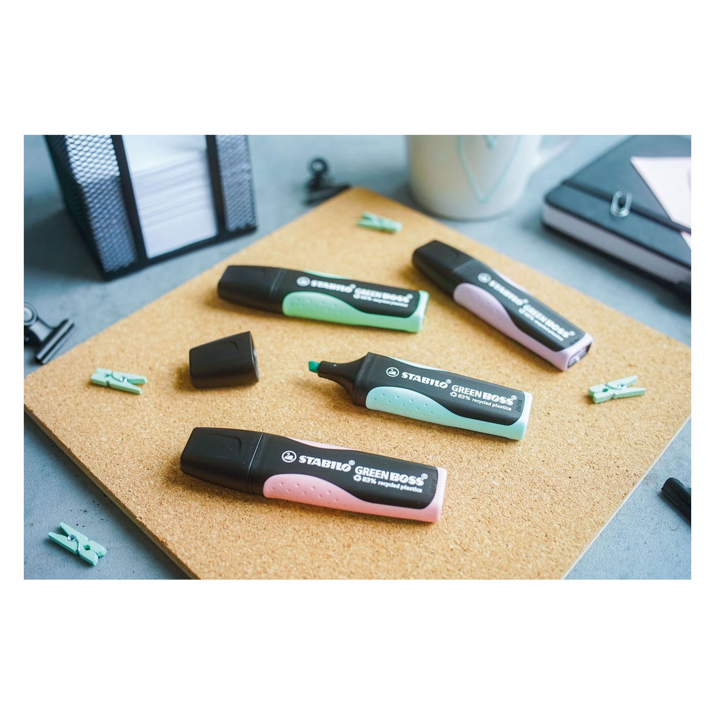 Stabilo tekstmarker green boss multikleur