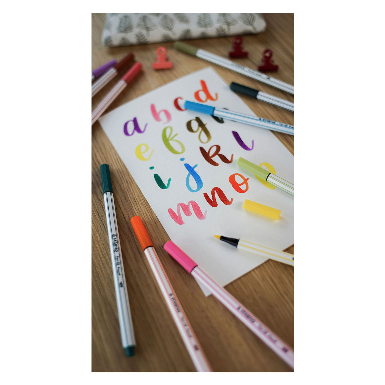 Stabilo pen 68 brush - viltstift - arty - set met 24 stuks