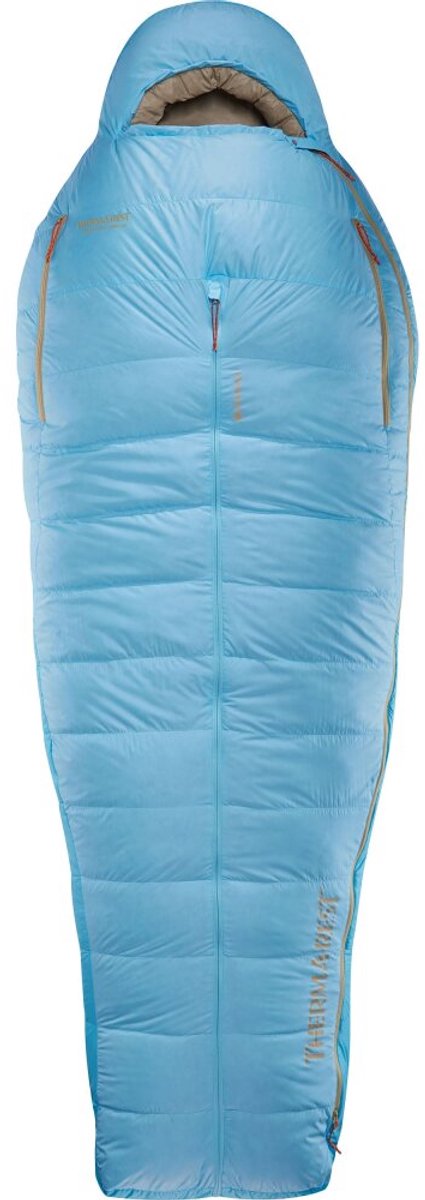 Therm-a-rest - slaapzak - slapen - kamperen - outdoor - boost 650 20f -6c regular wide - morning blue