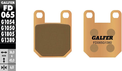 Galfer bremsbelag fd065 brake pad fd065 g1380 sintered metal