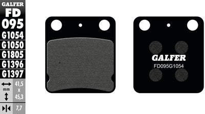Galfer bremsbelag fd095 brake pad fd095 g1054 organic