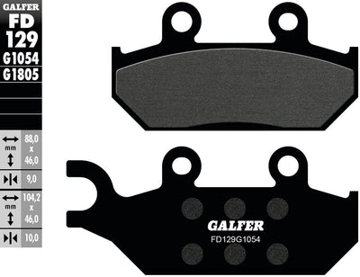Galfer bremsbelag fd129 brake pad fd129 g1054 organic