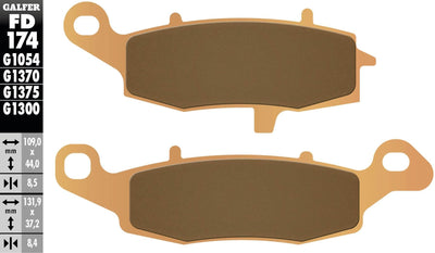 Galfer bremsbelag fd174 brake pad fd174 g1370 sintered metal