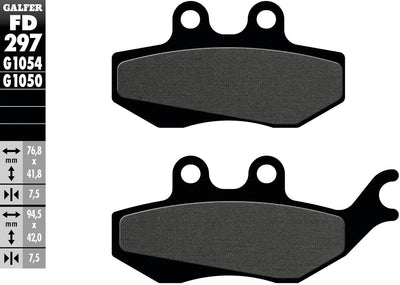 Galfer bremsbelag fd297 brake pad fd297 g1054 organic standard