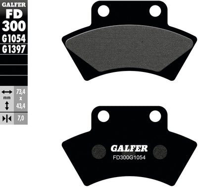 Galfer bremsbelag fd300 brake pad fd300 g1054 organic standard