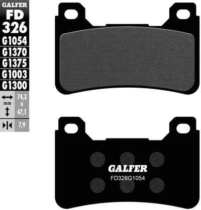Galfer bremsbelag fd326 brake pad fd326 g1054 organic street
