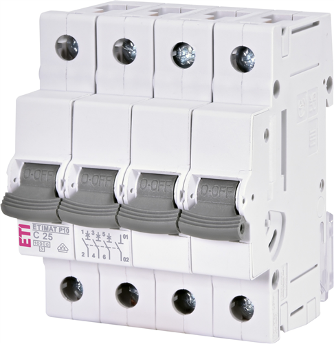 Eti installatie automaat c25 10ka 3p+n