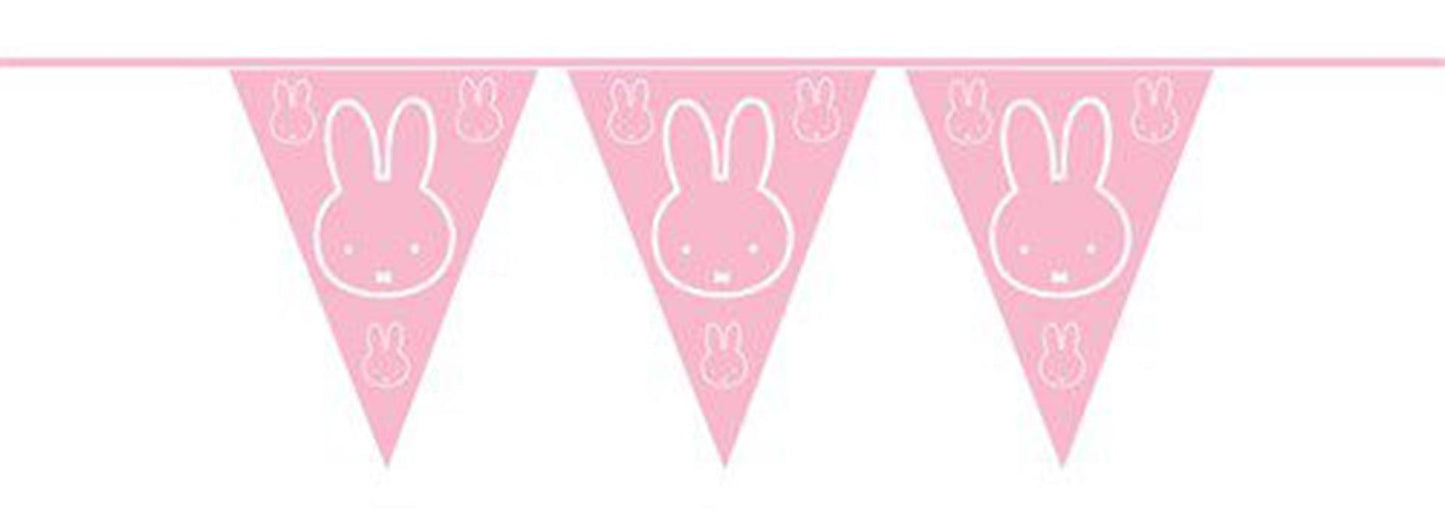 Haza vlaggenlijn pe nijntje baby roze 10m