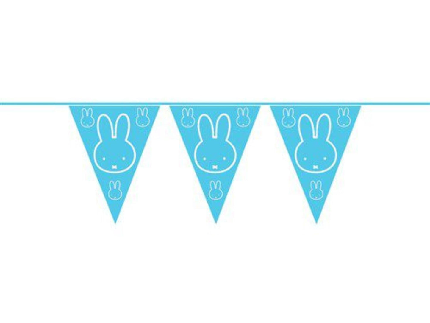 Haza vlaggenlijn pe nijntje baby blauw 10m