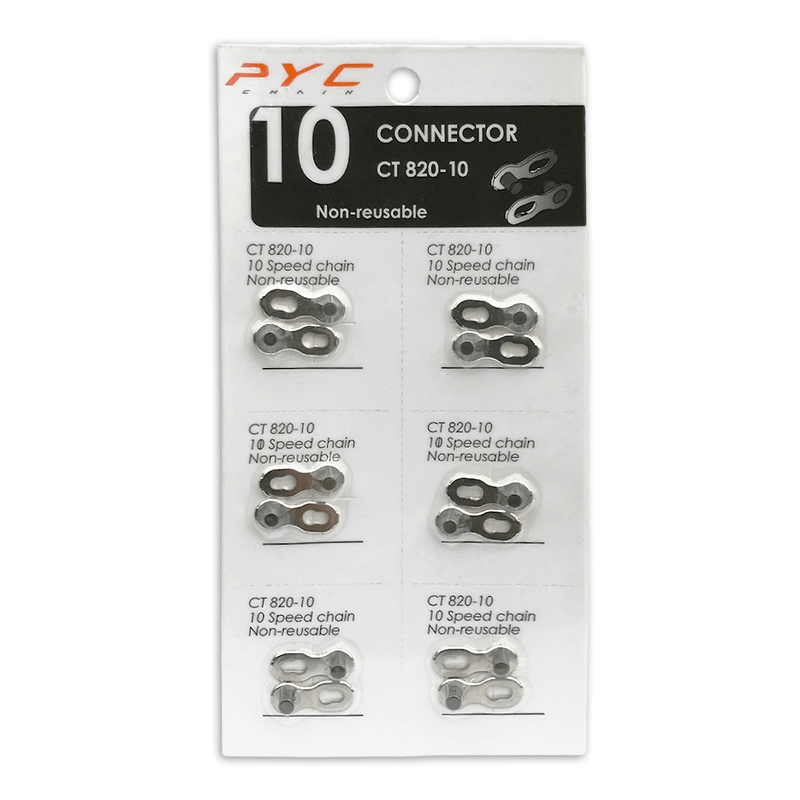 P.y.c. connector link 10 speed (6x)