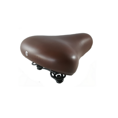 Selle comfort zadel city foam budget donkerbruin, inclusief strop