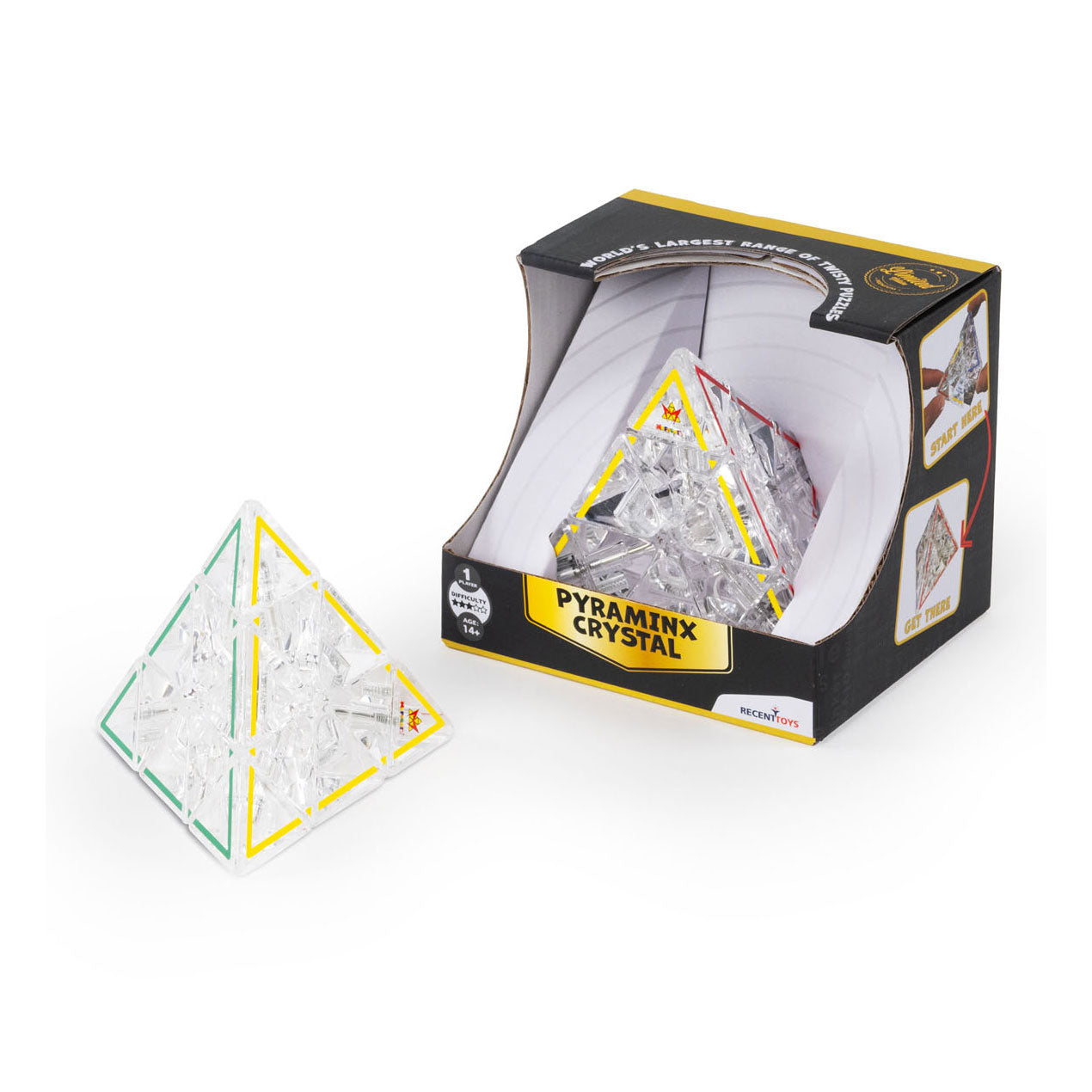 Recent toys pyraminx crystal le breinbreker puzzel