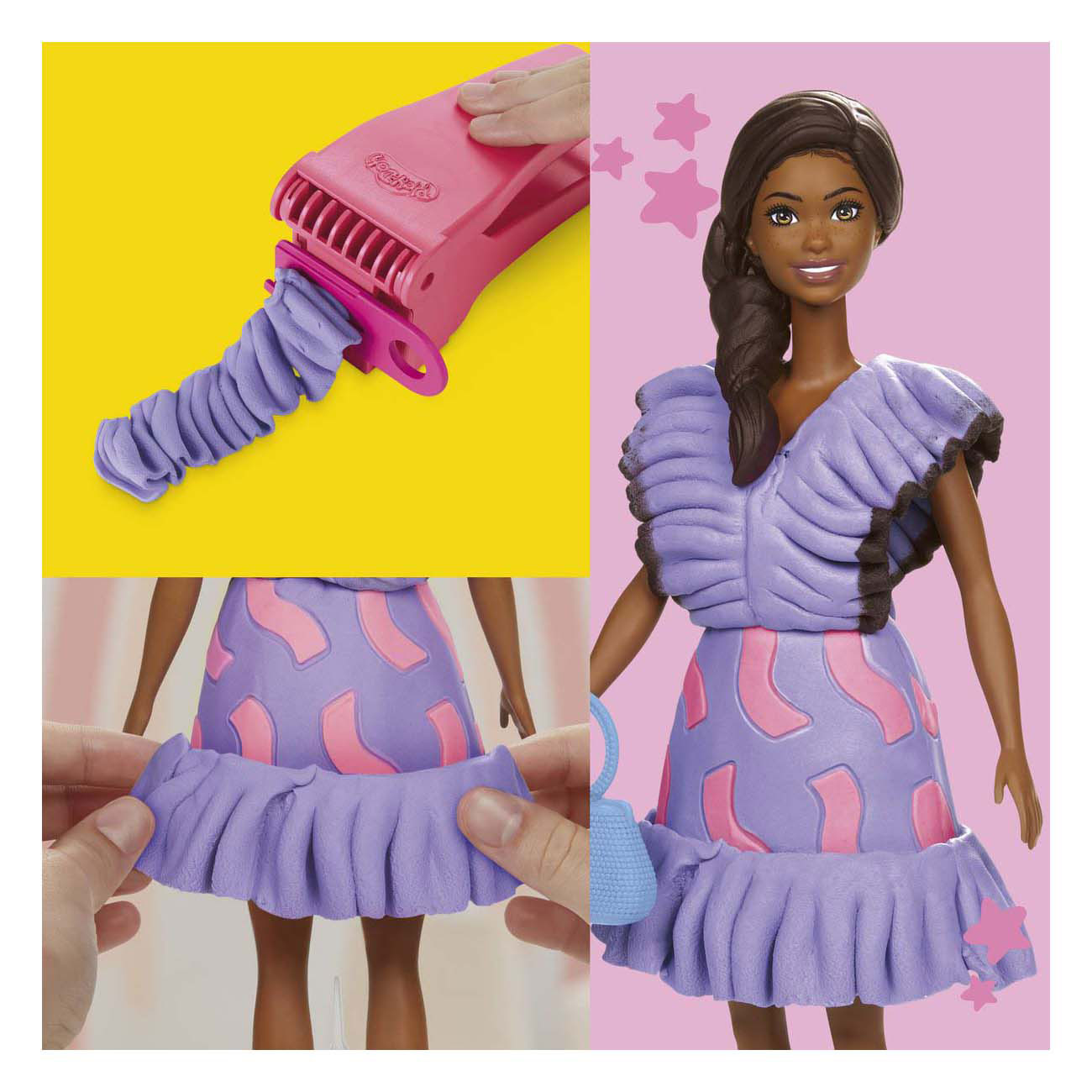 Play-doh barbie fashionista ruffles