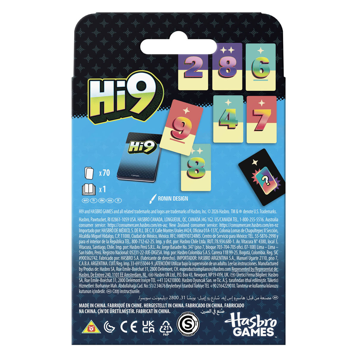 Hasbro gaming hi9 kaartspel - engelstalig