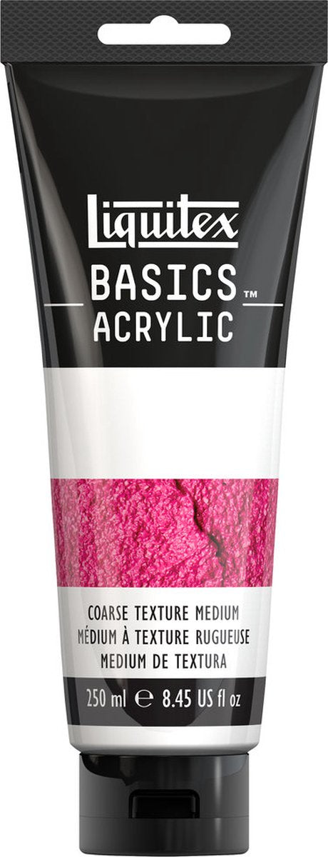 Liquitex basics coarse texture medium 250 ml tube – acrylgel voor structuur 3d-effecten - coarse texture gel