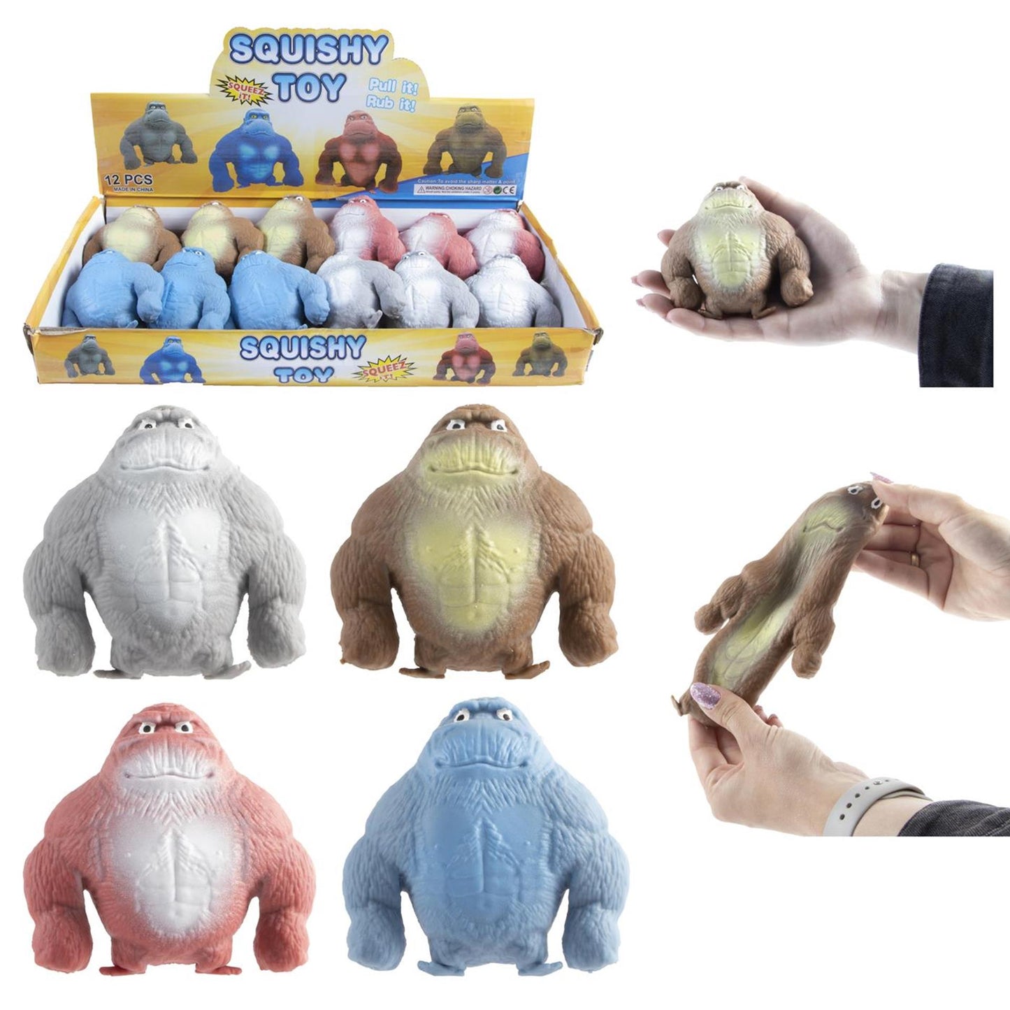 Squeeze gorilla 240gr 10cm 12 stuks