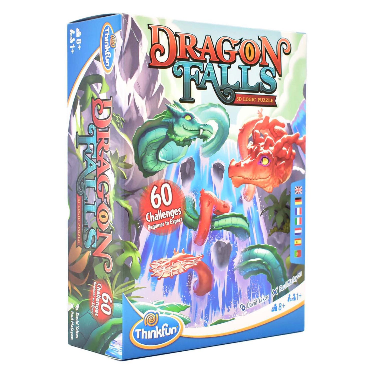 Thinkfun dragon falls 3d denkpuzzel, 60 challenges