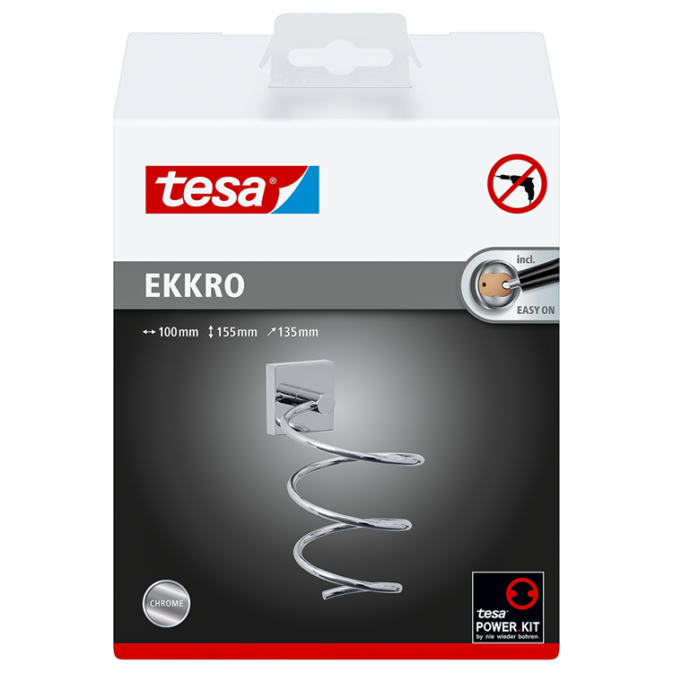 Tesa 1063237 - ekkro haardrogerhouder | 1 stuks
