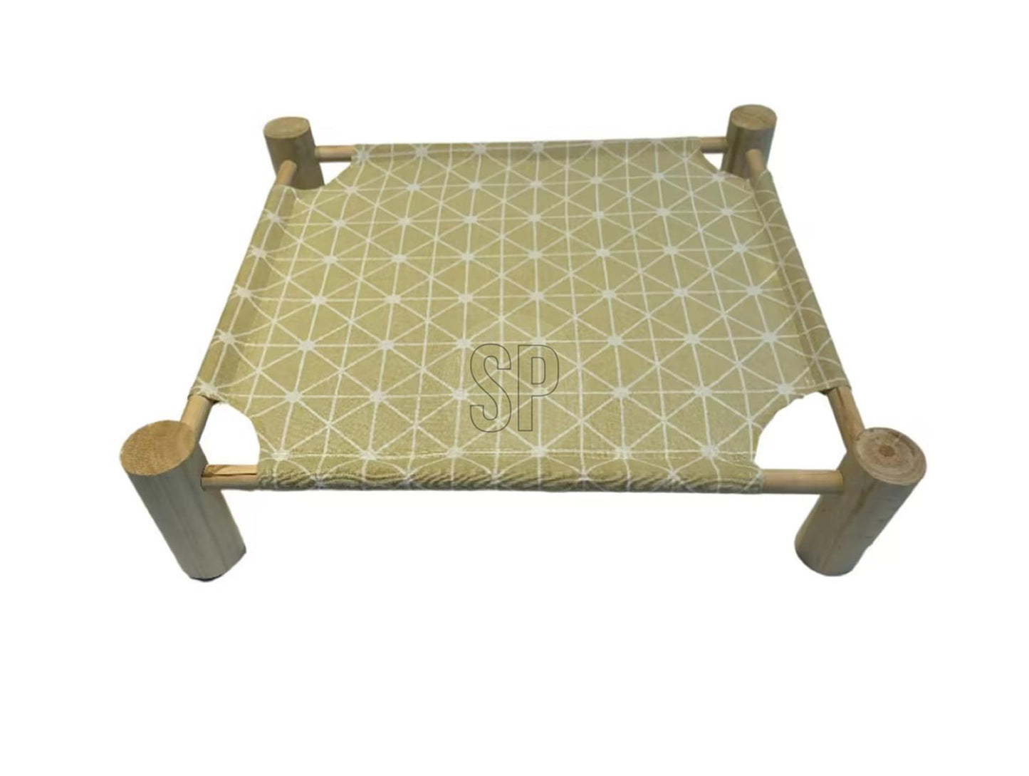 Pets collection dierenbed met hout onderstel 53x48x13cm max15kg