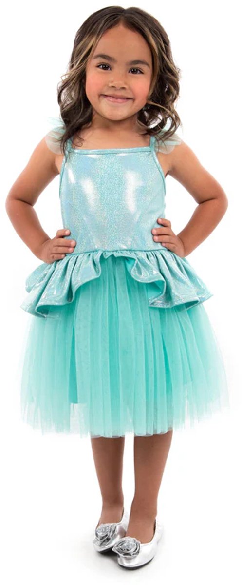 Little adventures - teal tutu jurk – maat l (110-122)