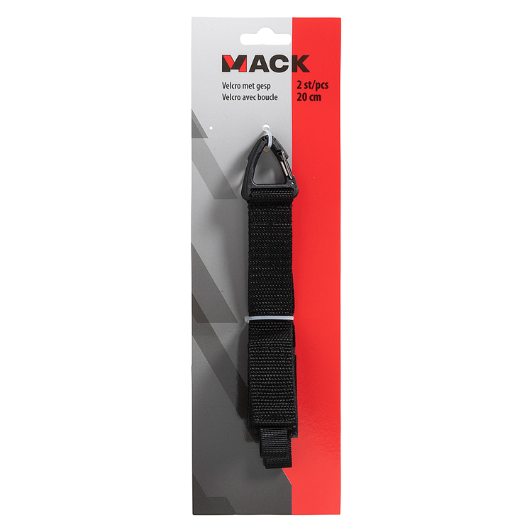 Mack 1072144 - velcro met gesp 2st 20cm | 5 stuks