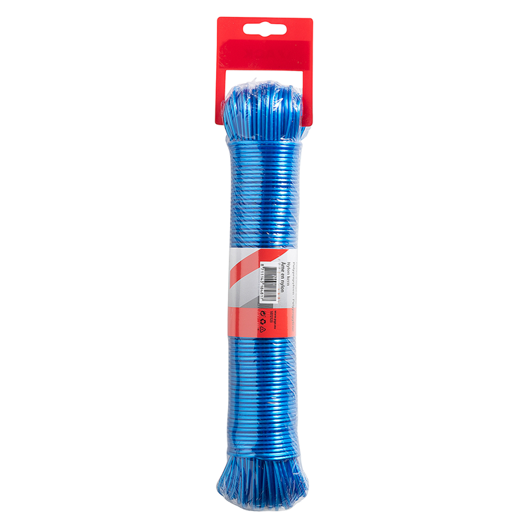 Mack 1072123 - waslijndraad pp blauw streng 3mm 60m | 5 stuks
