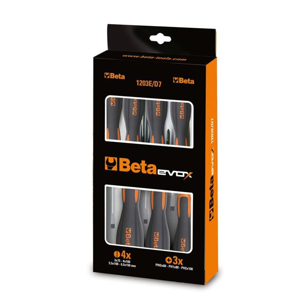 Schroevendraaierset Beta Tools Evox 1203E D8P - 8 delig