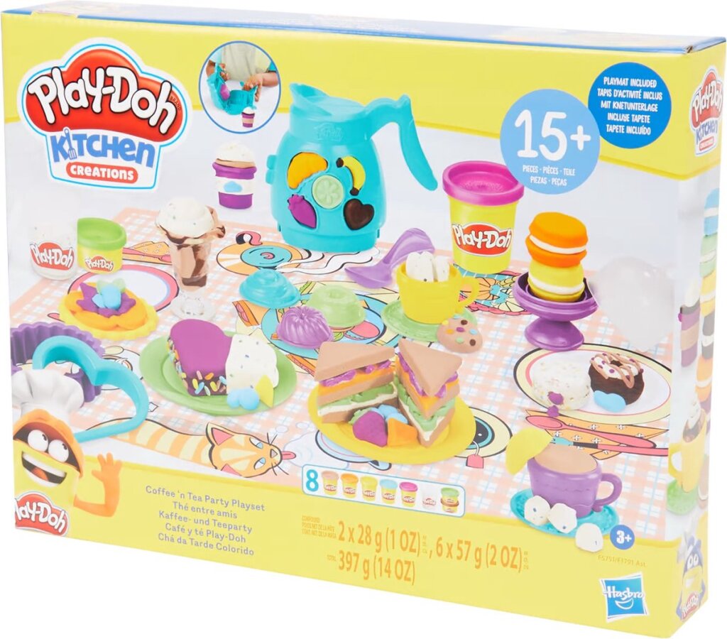 Play-doh kitchen creations koffie- en theekransjespeelset 3+