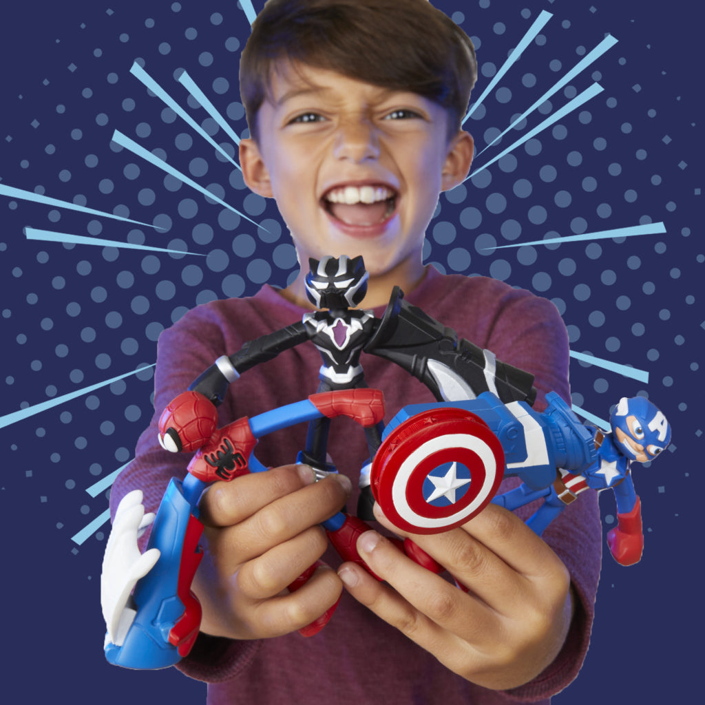 Play-doh marvel iron man harnas laboratorium speelset - boetseerklei - inclusief iron man figuur