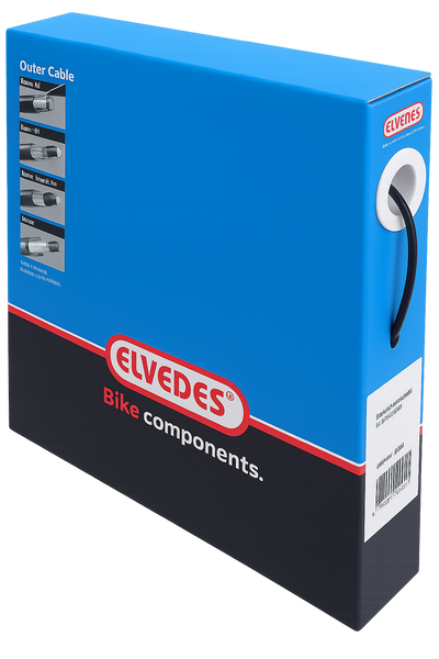 Schakel buitenkabel Elvedes met voering 30 meter Ø4,2mm - zwart (30 meter in doos)