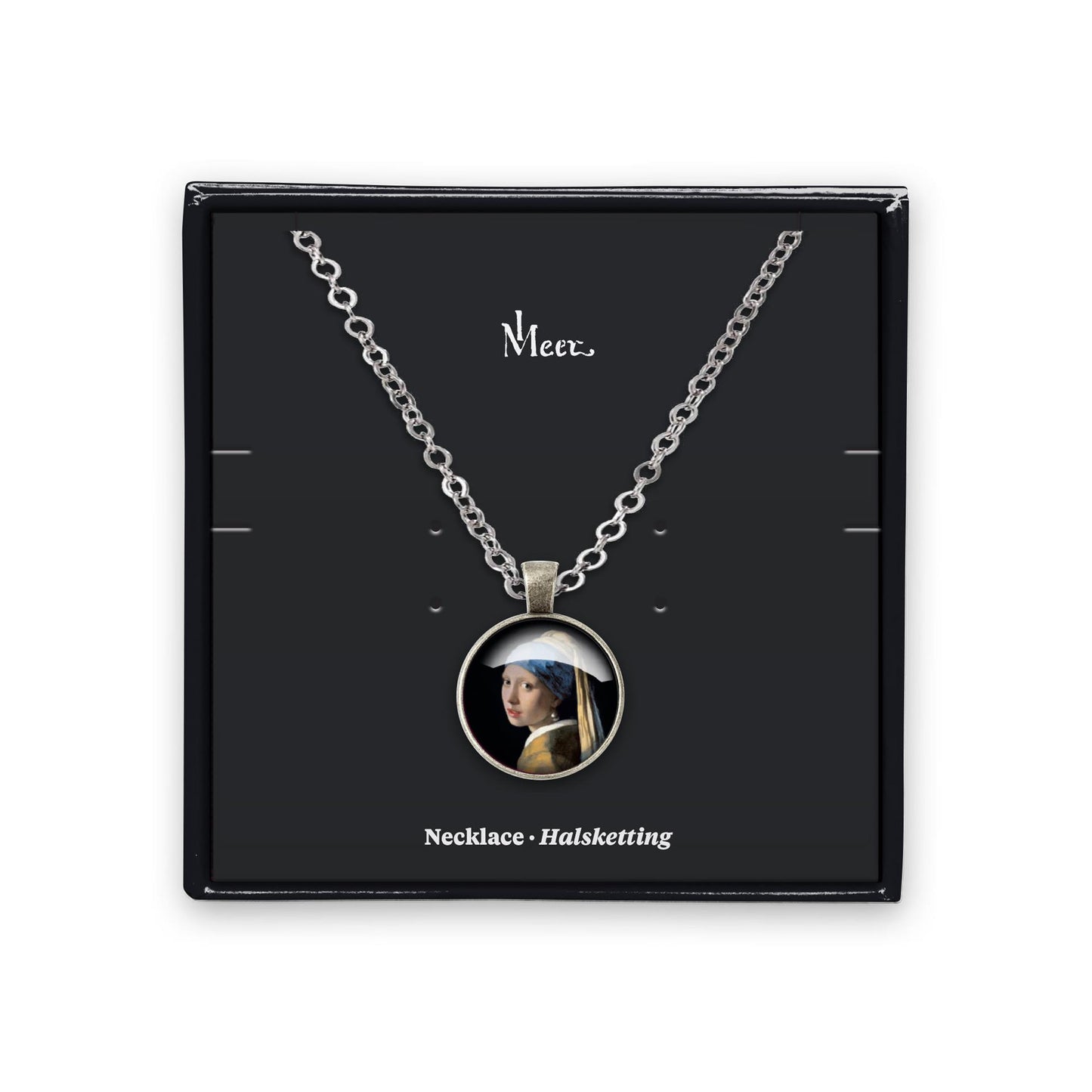 Halsketting vermeer meisje met de parel in cadeaudoosje