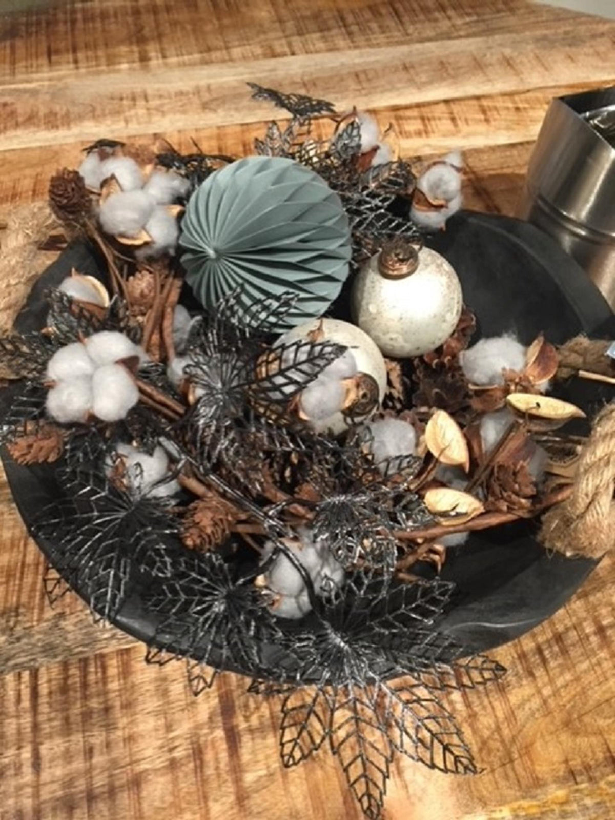 Naturel collections kunsttak esdoorn blad l75cm zwart