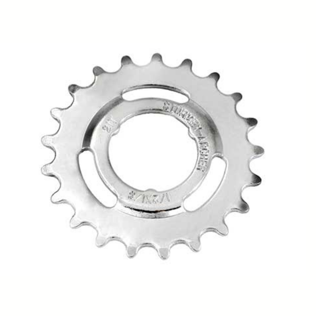 Sturmey-archer europa n.v. tandwiel 22 1 8 sturmey archer opsteek doorgezet zilver