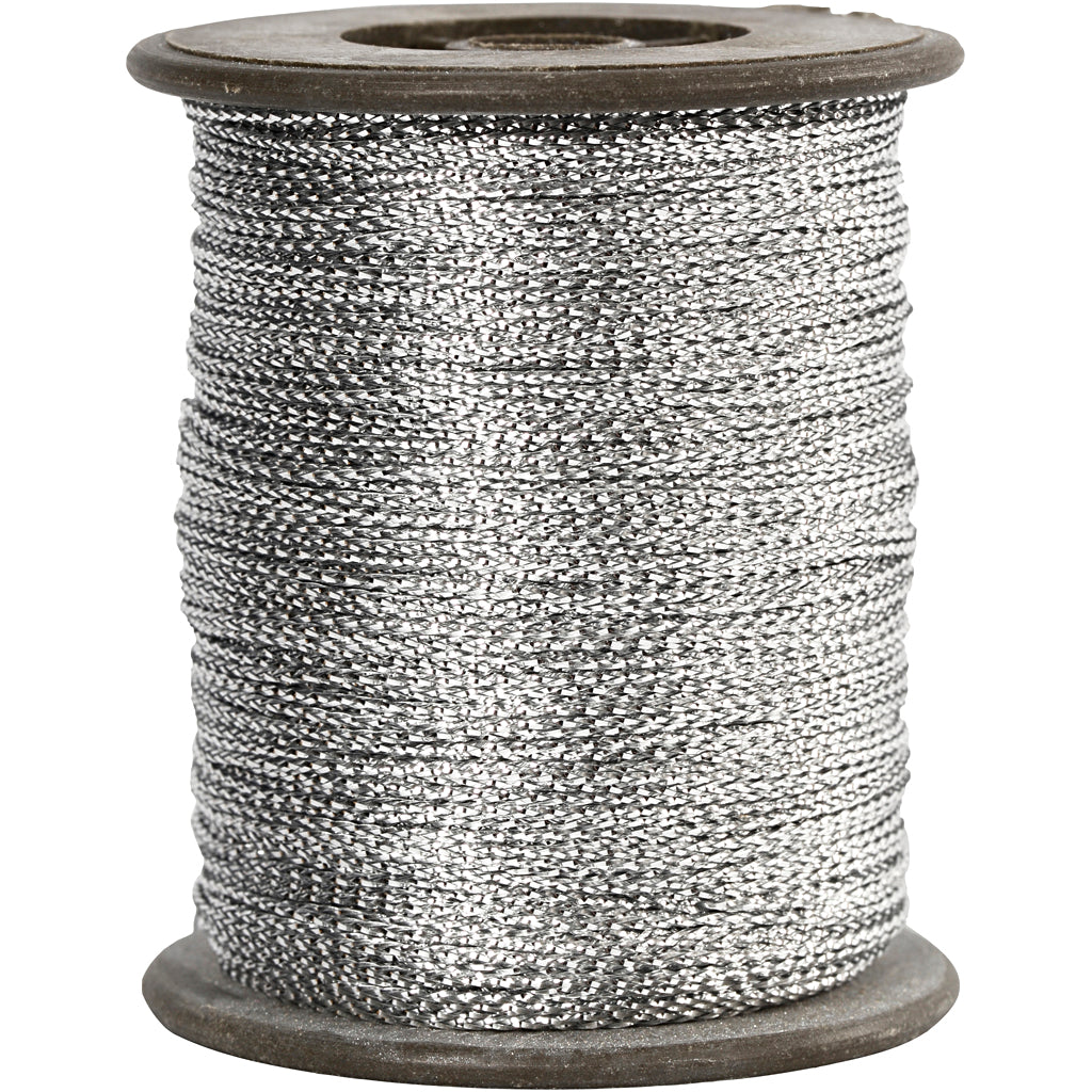 Creotime zilverdraad, dikte 0,5 mm, zilver, 100 m
