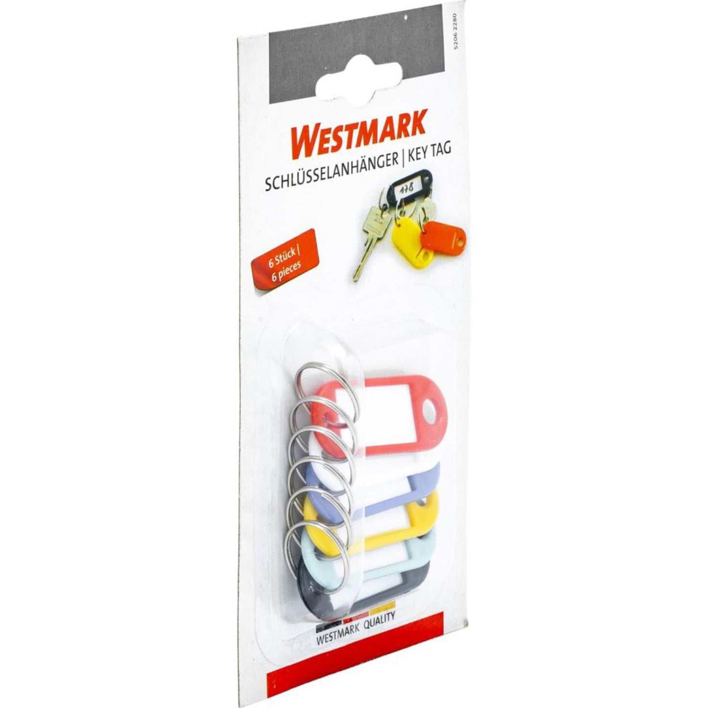 Westmark sleutellabels set a 6 kunststof