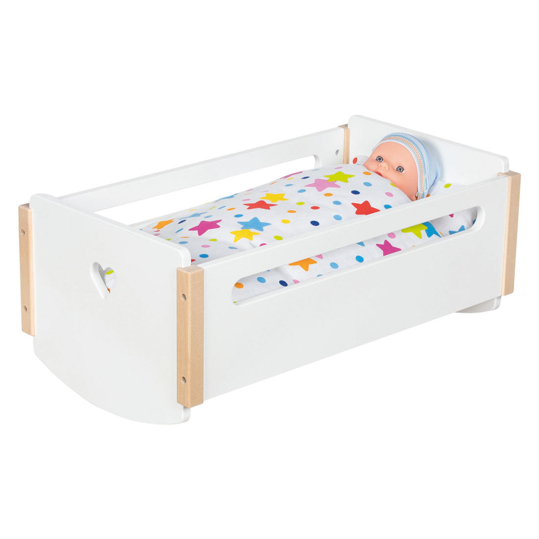 Goki houten poppenwiegje