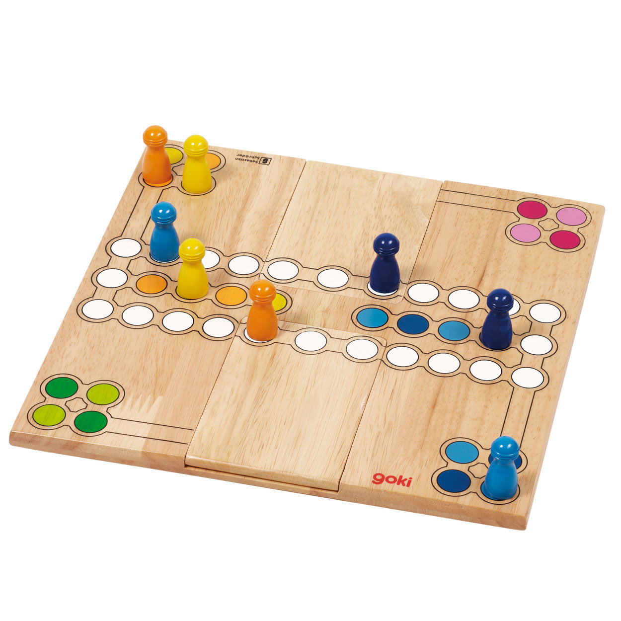 Goki houten ludo spel - variabel