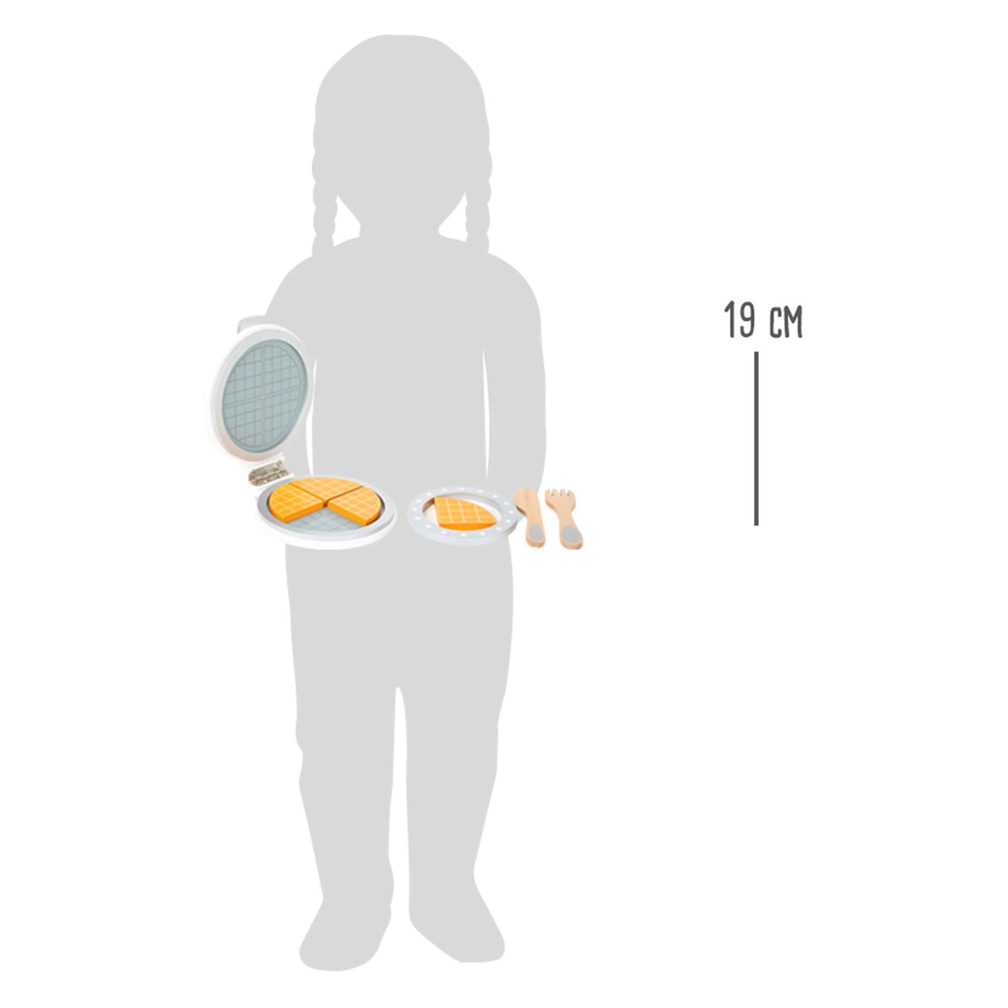 Small foot - houten wafelijzer set, 8dlg.